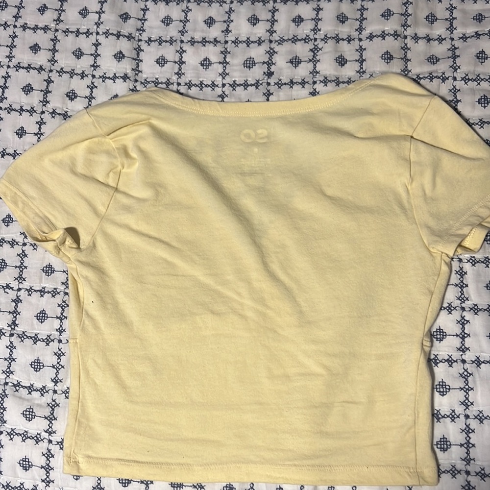 Yellow Crop Top - Picture 2 of 2